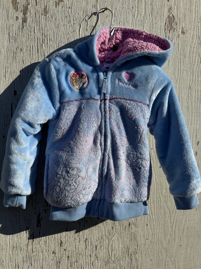Disney Princess Plush Pink Sherpa Hood